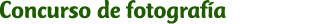 Concurso de fotografía