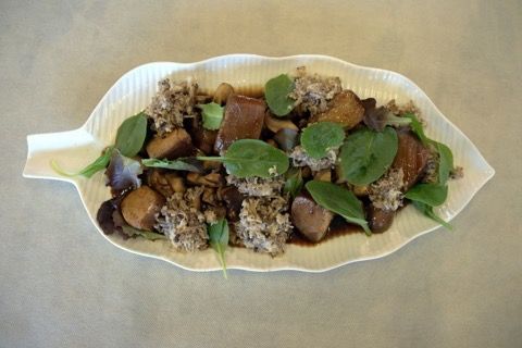 1ER PREMIO - Cuscús de Hydnum y atún glaseado