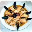 Setas del Caballero, con salmón
